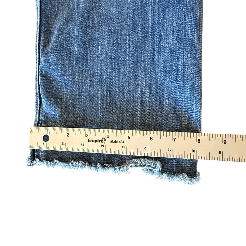 Democracy Ab Technology BN24101YME Raw Frayed Hem Side Slit Crop Women’s Size 16 - Picture 14 of 14